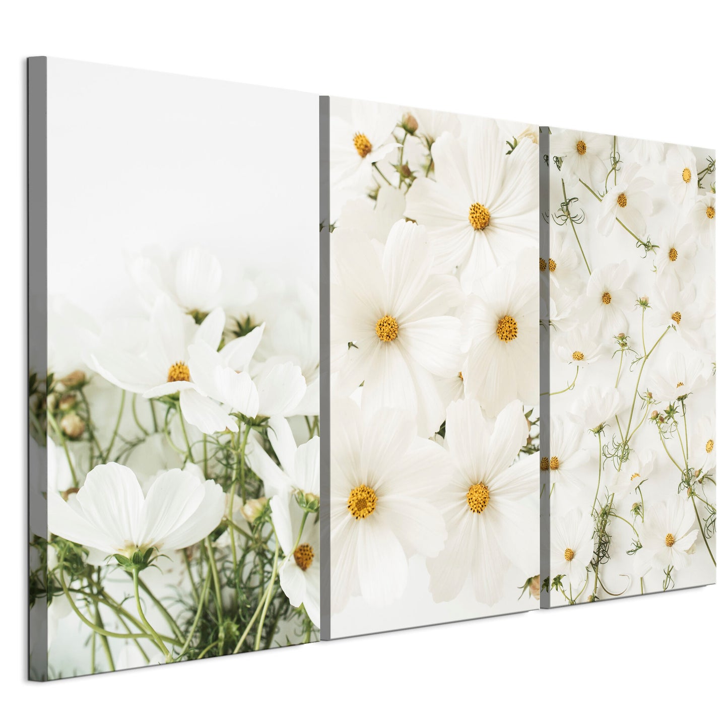 LUMASOUL Bild 120x80 BLUMEN WEISS KLASSISCH