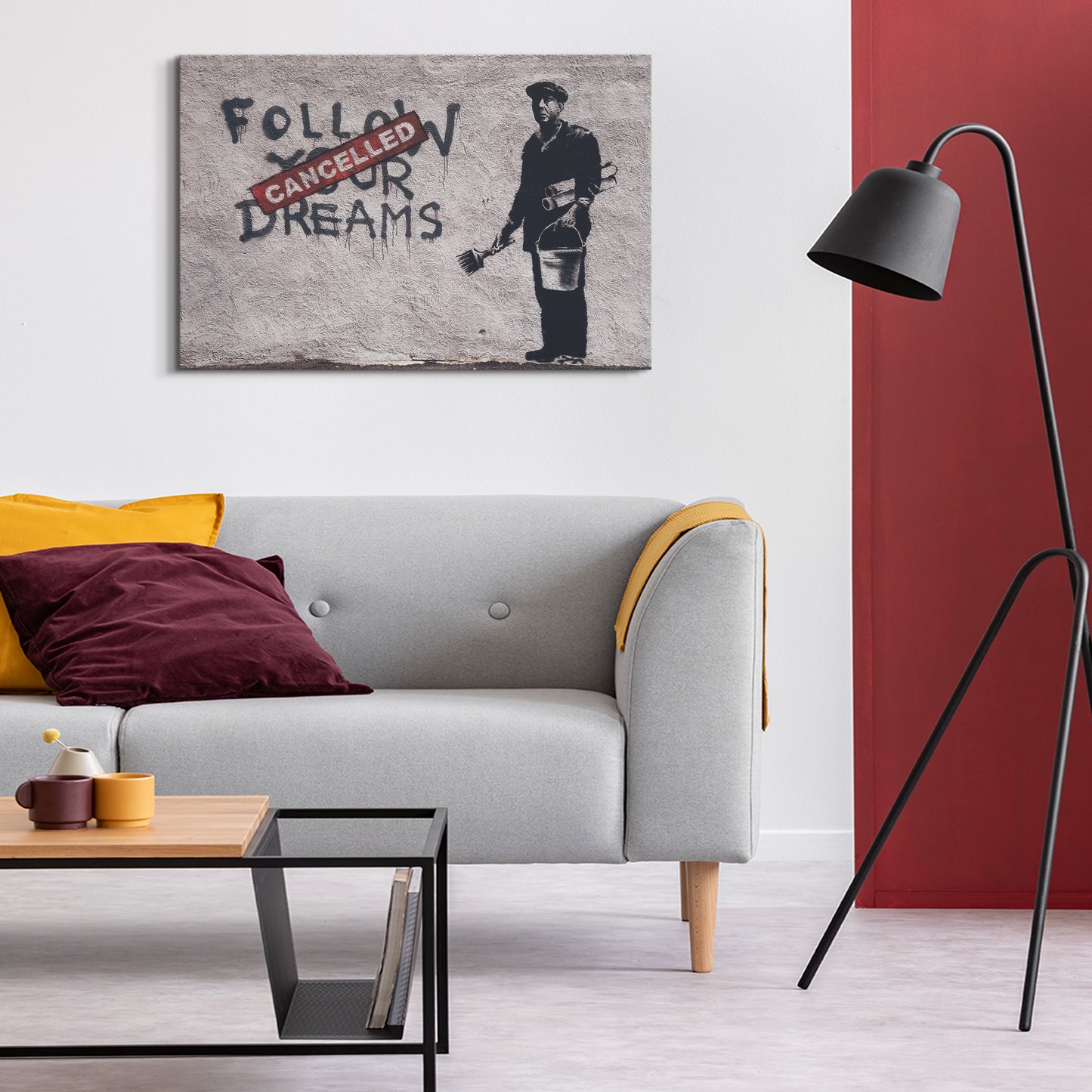 LUMASOUL Obraz 120x80 Wiele kolorów Banksy