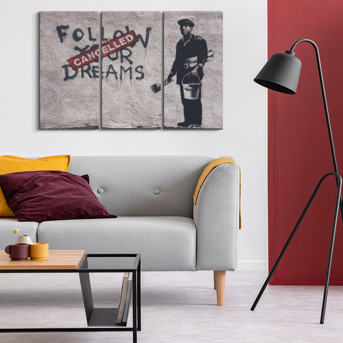 LUMASOUL Obraz 120x80 Wiele kolorów Banksy