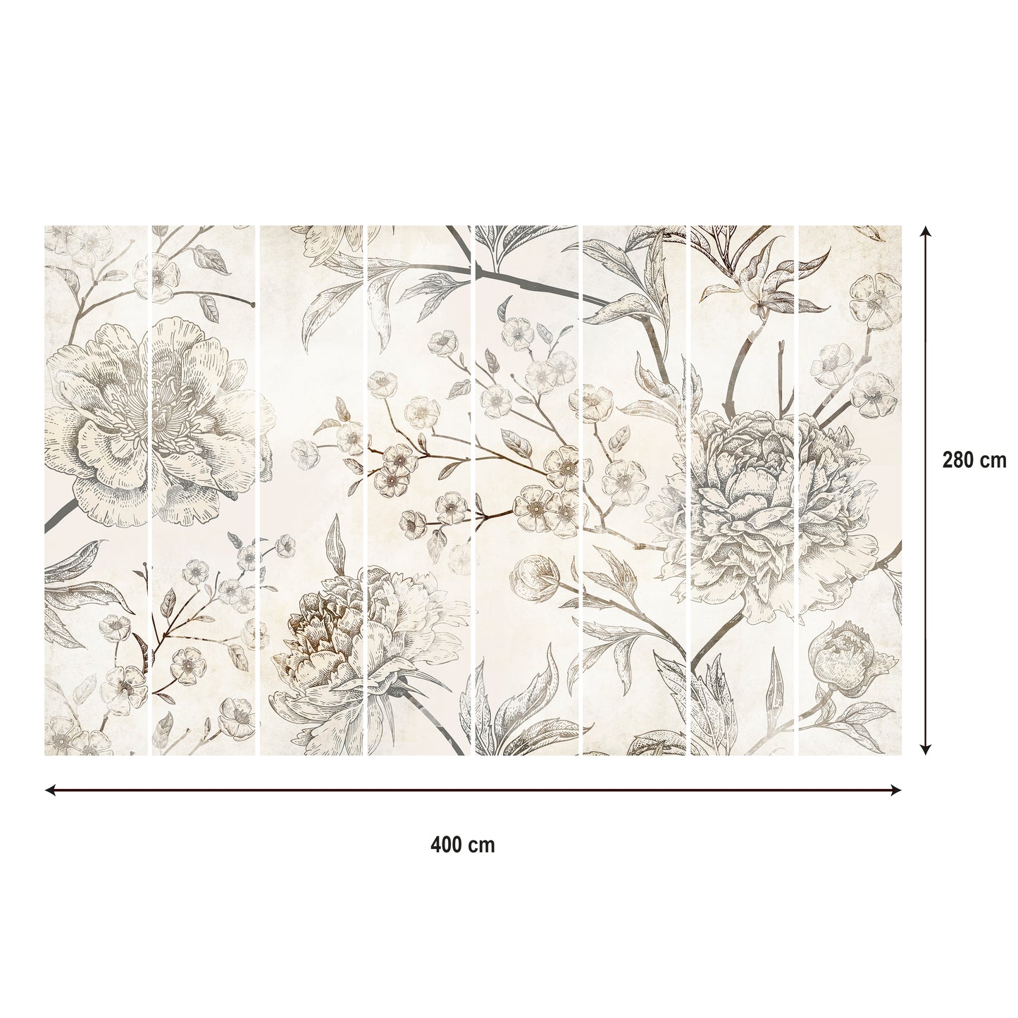 LUMASOUL Fototapeta Flizelina Rozmiar 100x70 Motyw KWIATY