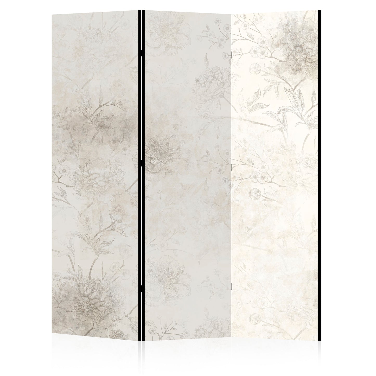 LUMASOUL One-sided screen 135x172 flowers Rustic