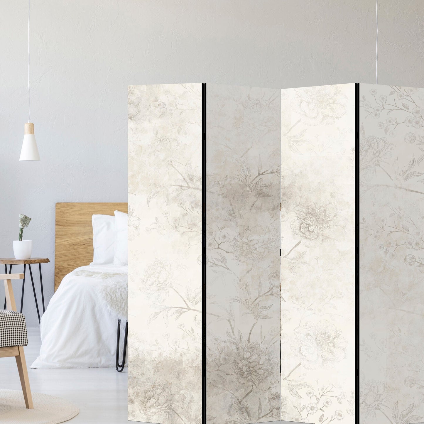 LUMASOUL Parawan kwiaty Rustykalny