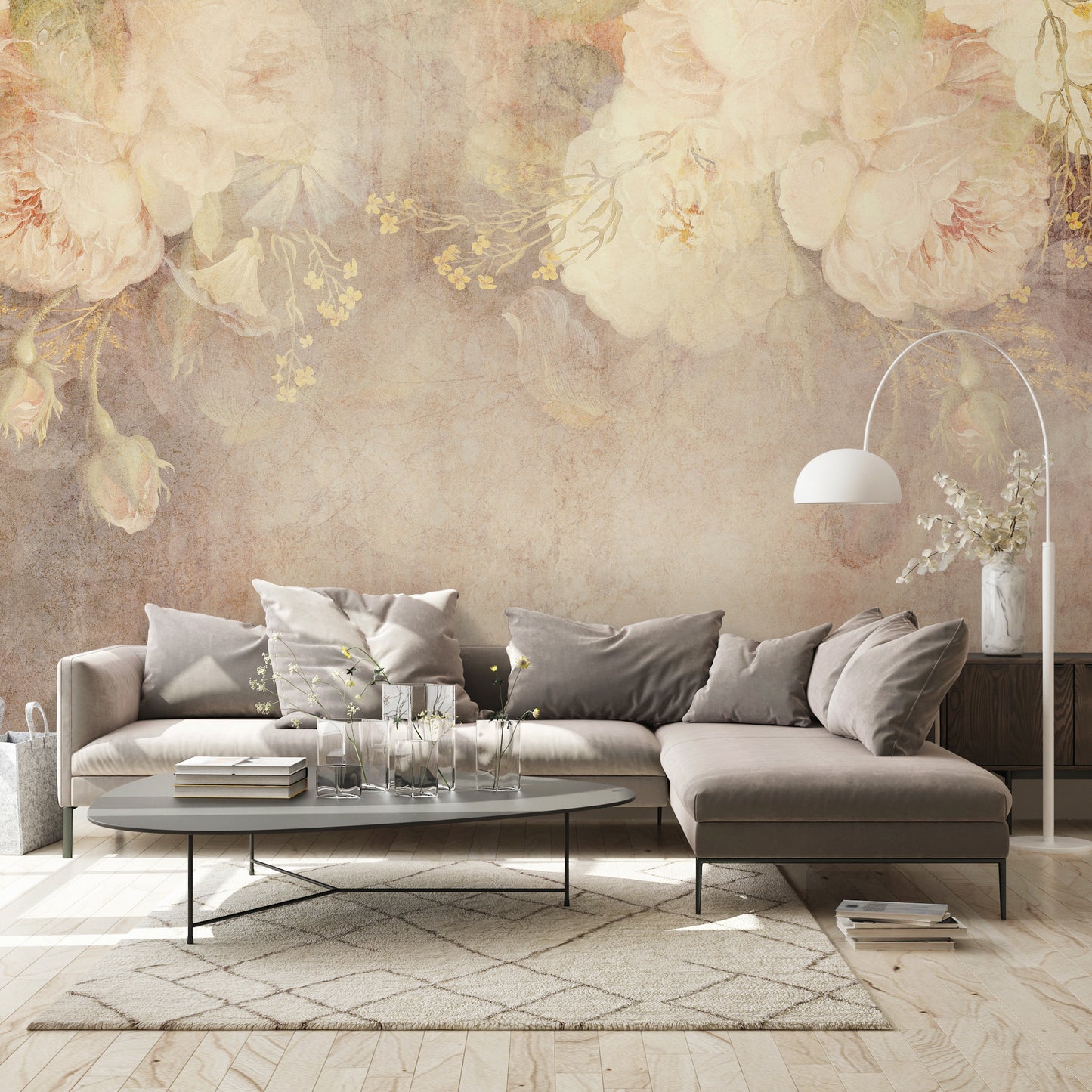 LUMASOUL Fototapeta Flizelina Rozmiar 100x70 Motyw KWIATY