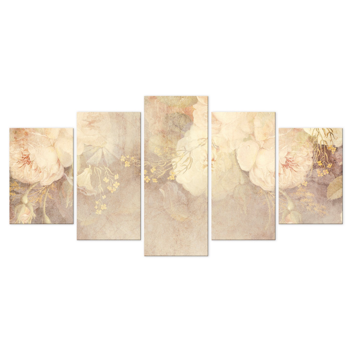 LUMASOUL Obraz 100x50 Kwiaty Rustykalny