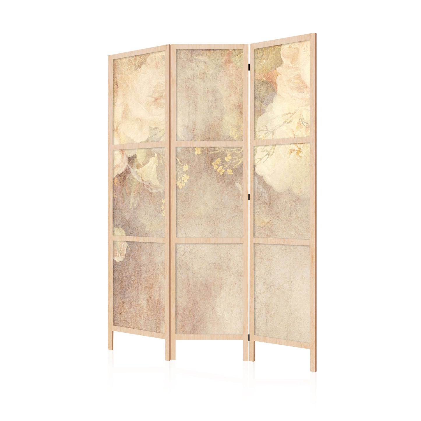 LUMASOUL One-sided screen 135x172 flowers Rustic