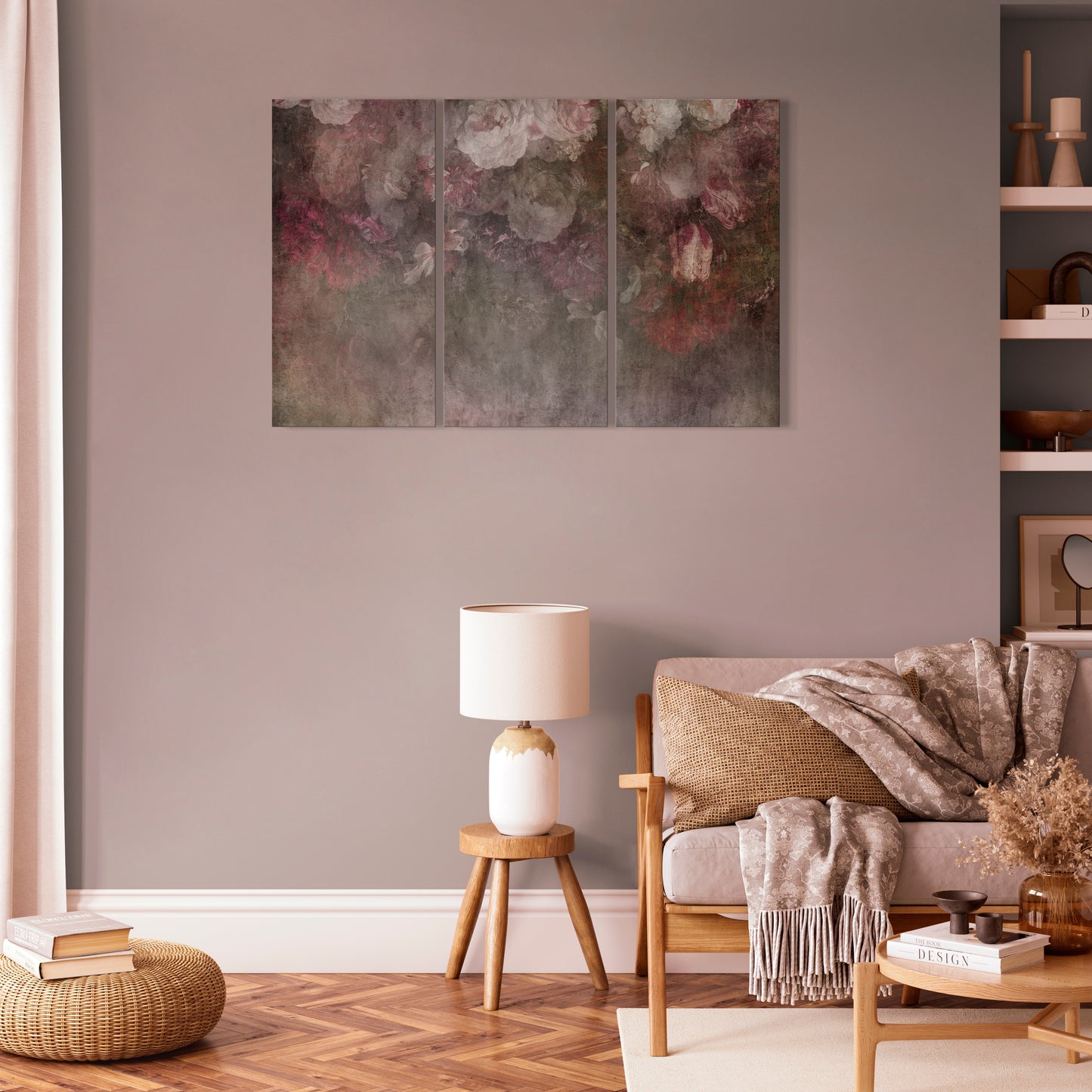 LUMASOUL Obraz 120x80 Kwiaty Rustykalny