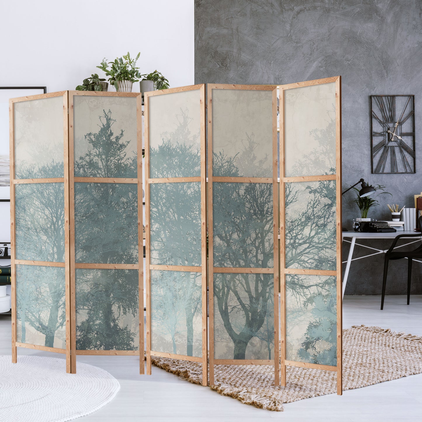 LUMASOUL One-sided screen 135x172 nature rustic
