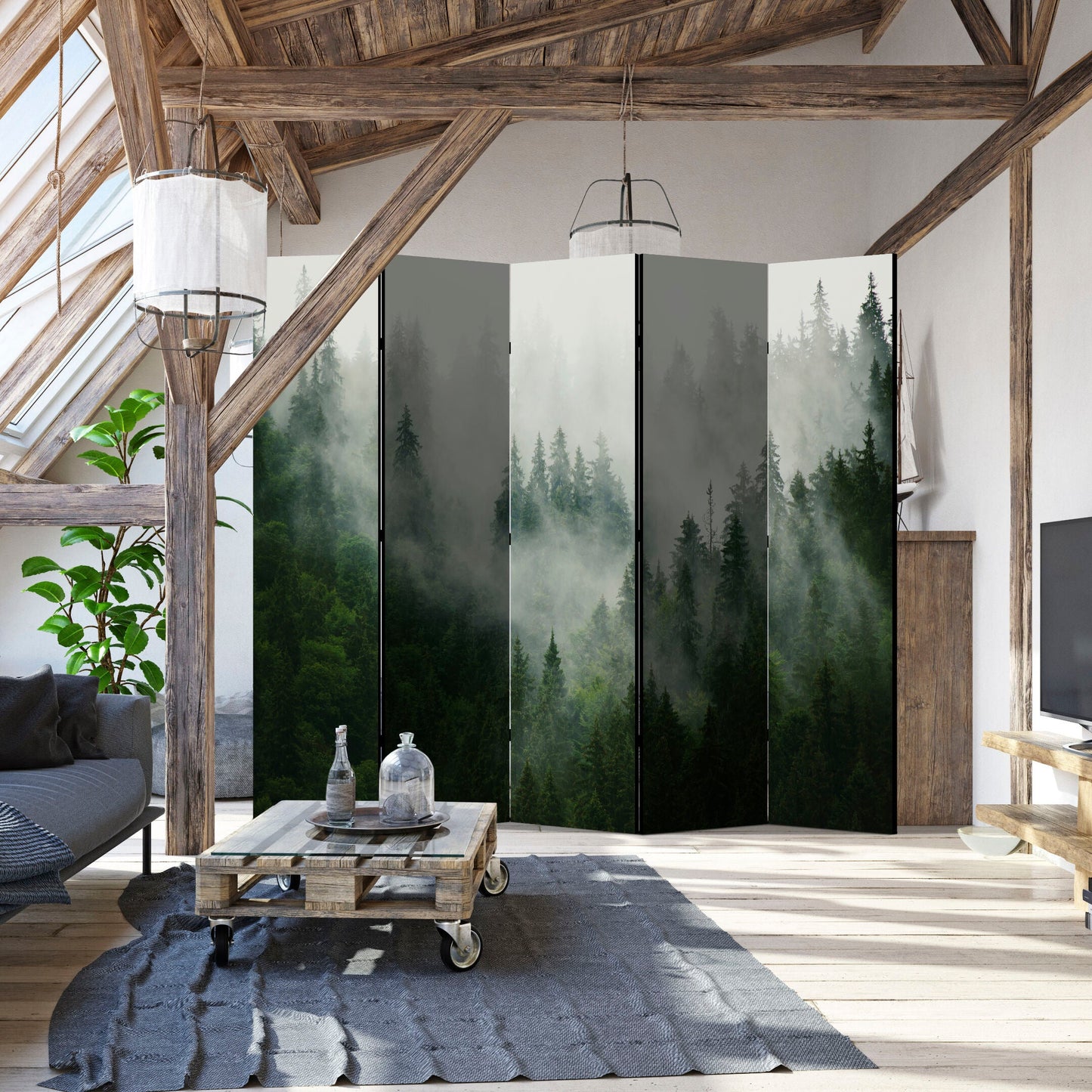 LUMASOUL Parawan natura Eklektyczny