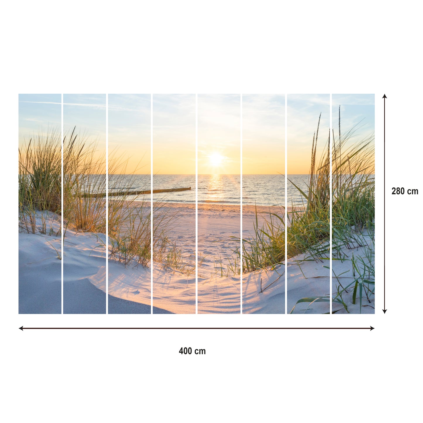 LUMASOUL Fototapeta Flizelina Rozmiar 100x70 Motyw Natura