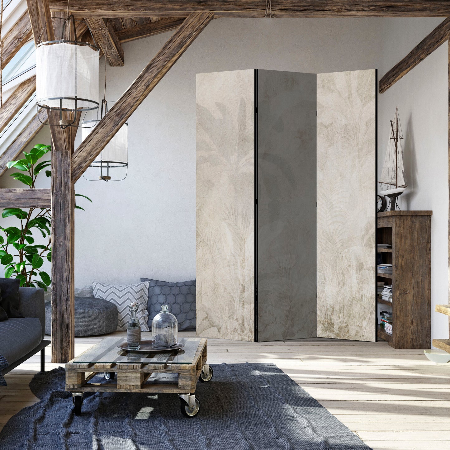 LUMASOUL Parawan natura Industrialny