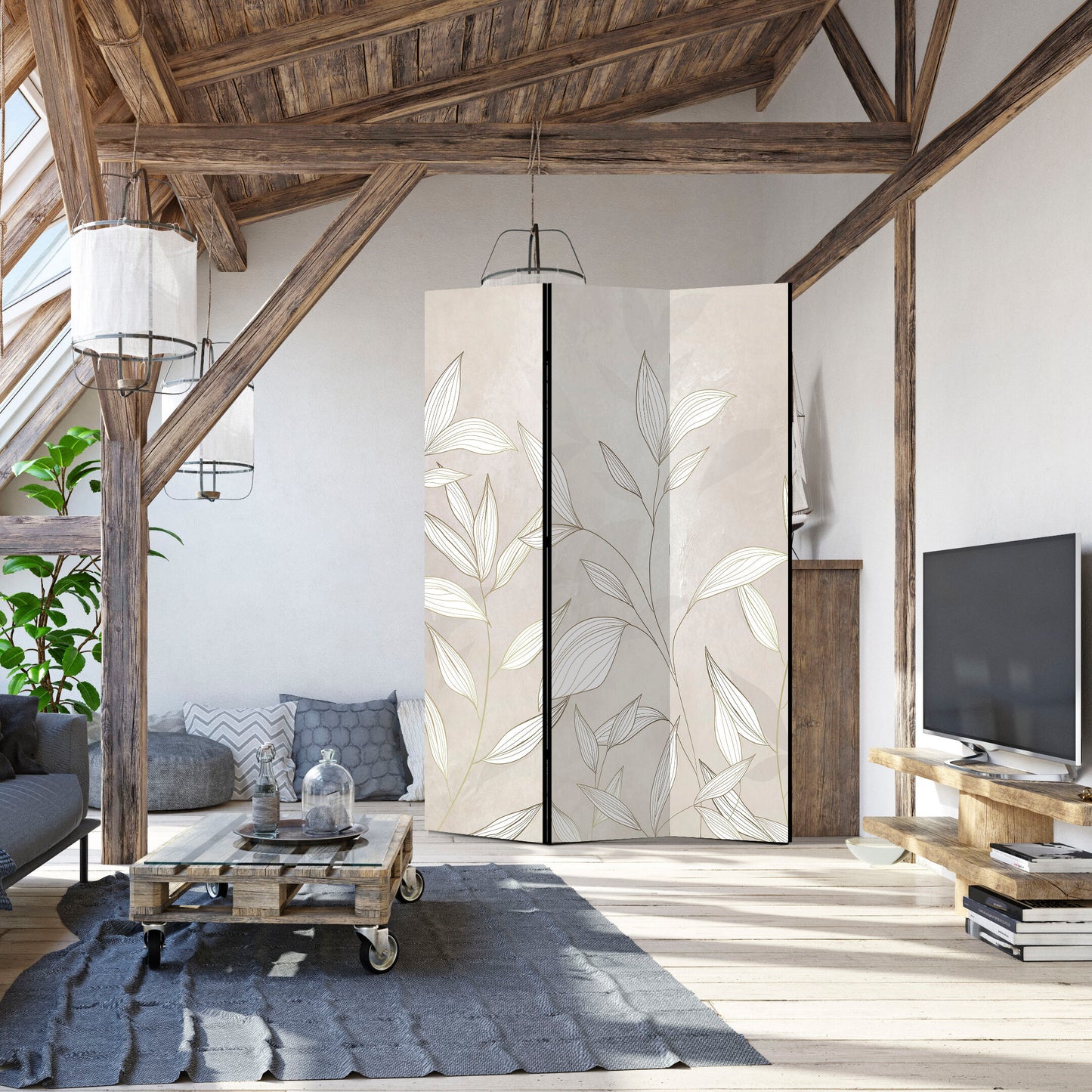 LUMASOUL Parawan natura Industrialny