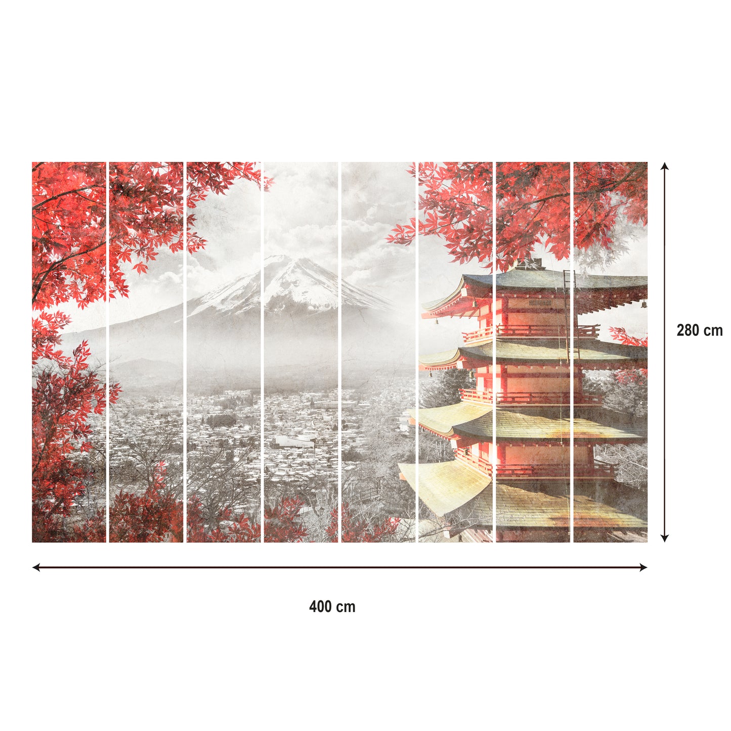 LUMASOUL Fototapeta Flizelina Rozmiar 100x70 Motyw Natura