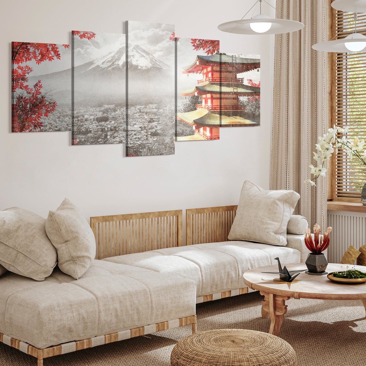 LUMASOUL Bild 100x50 Natur Asiatisch 