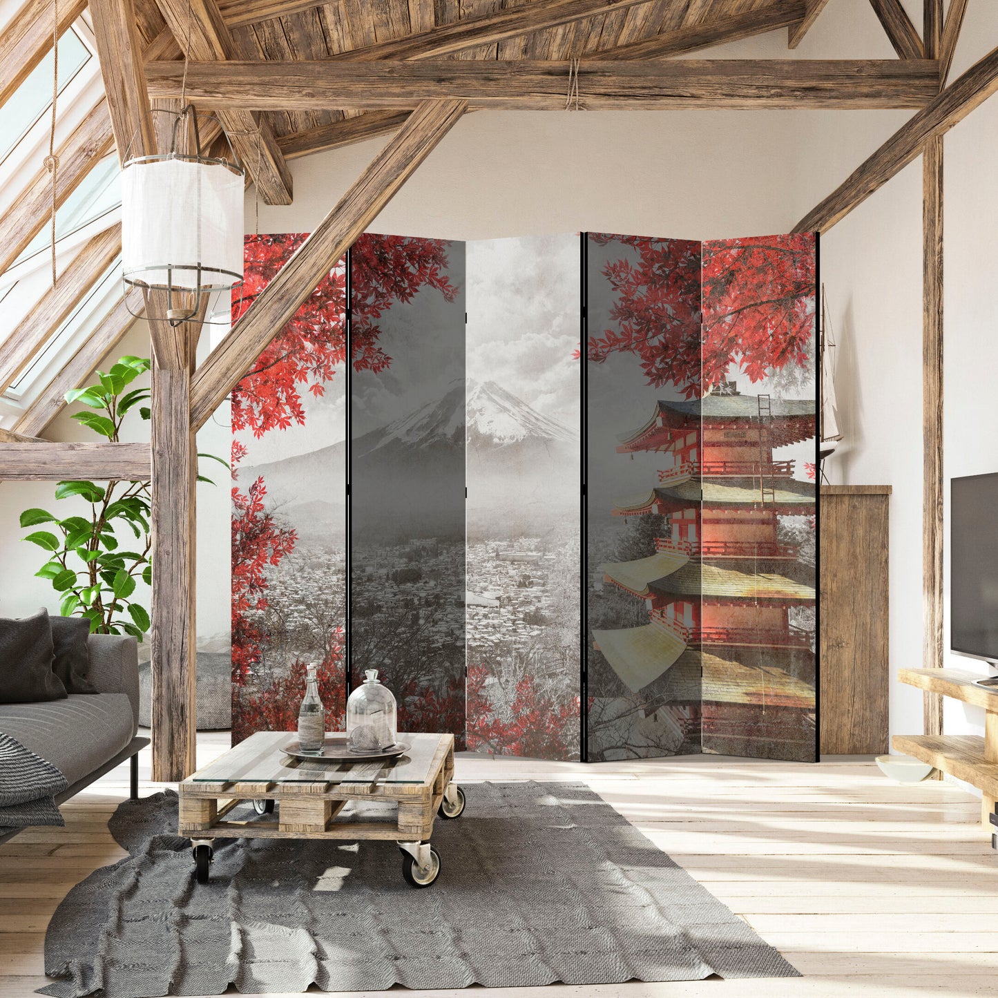 LUMASOUL Double-sided screen 135x172 nature Asian