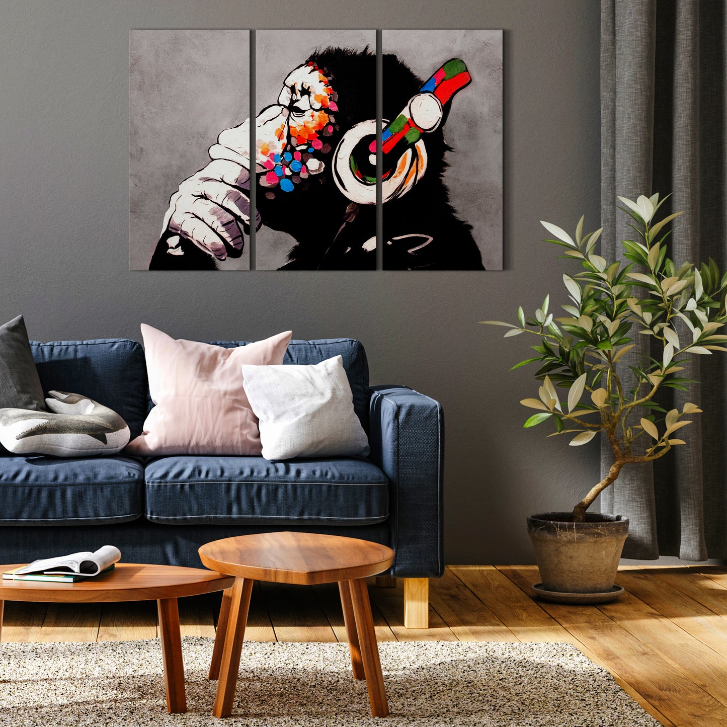 LUMASOUL Obraz 120x80 Wiele kolorów Banksy