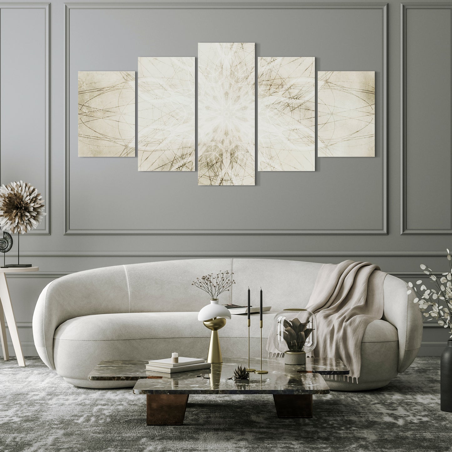 LUMASOUL Picture 100x50 Backgrounds and Patterns Indian-Boho 