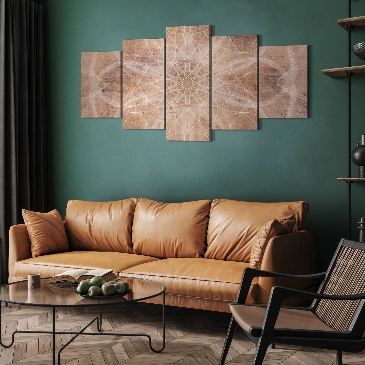 LUMASOUL Picture 100x50 Backgrounds and Patterns Indian-Boho 