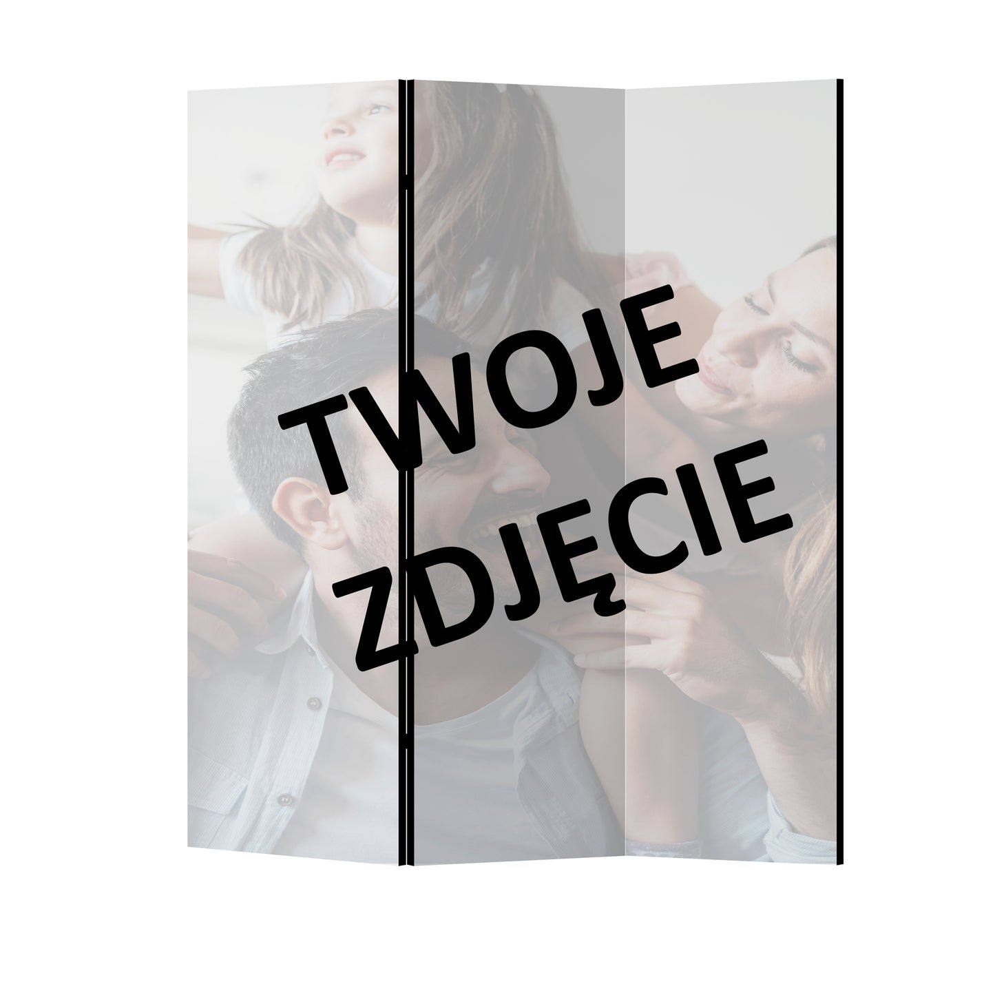 LUMASOUL Parawan personalizowany 3-cześciowy 135x172 cm – Twój własny wzór lub zdjęcie